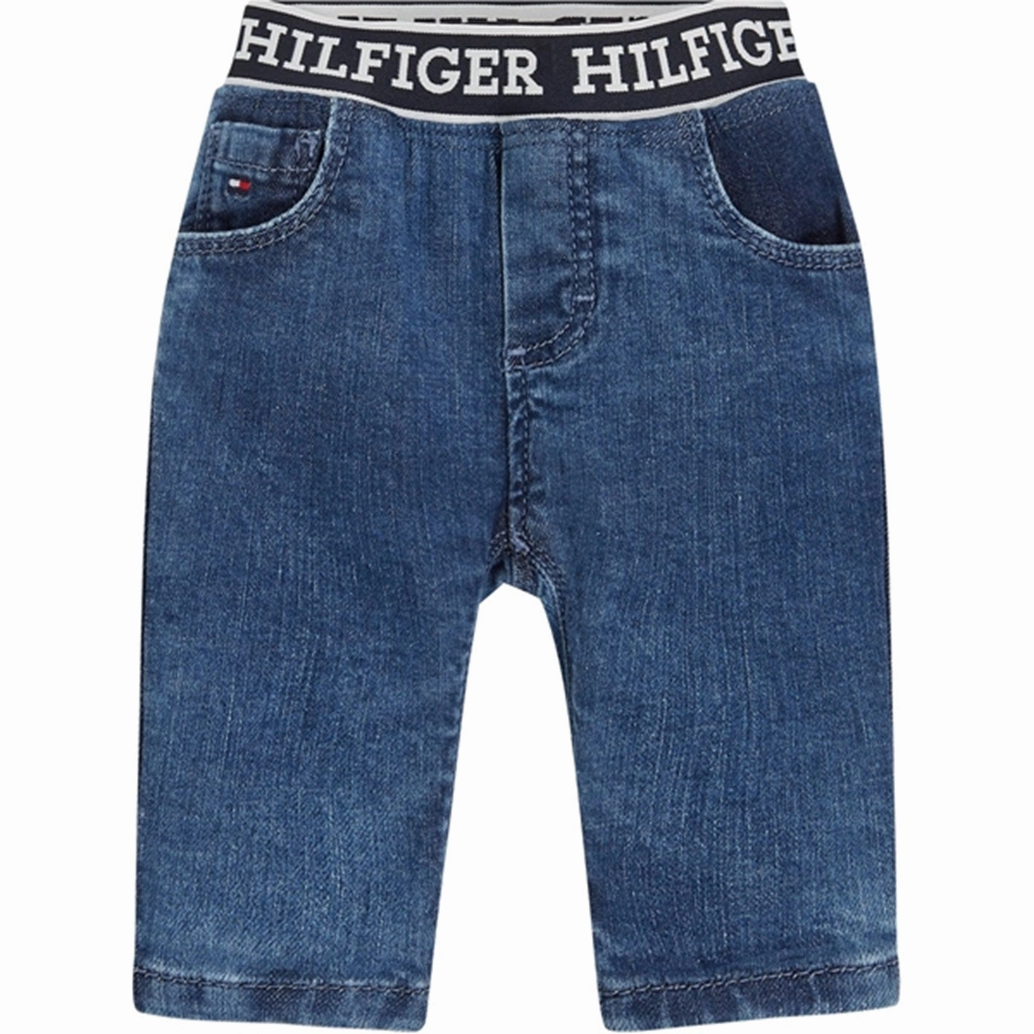 Tommy Hilfiger Baby Monotype Denim Pants Denim Medium Base Look
