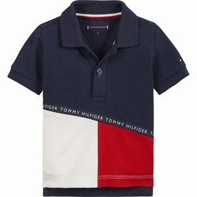 Breathable mesh lining Tommy Hilfiger Baby Tape Polo Twilight Navy