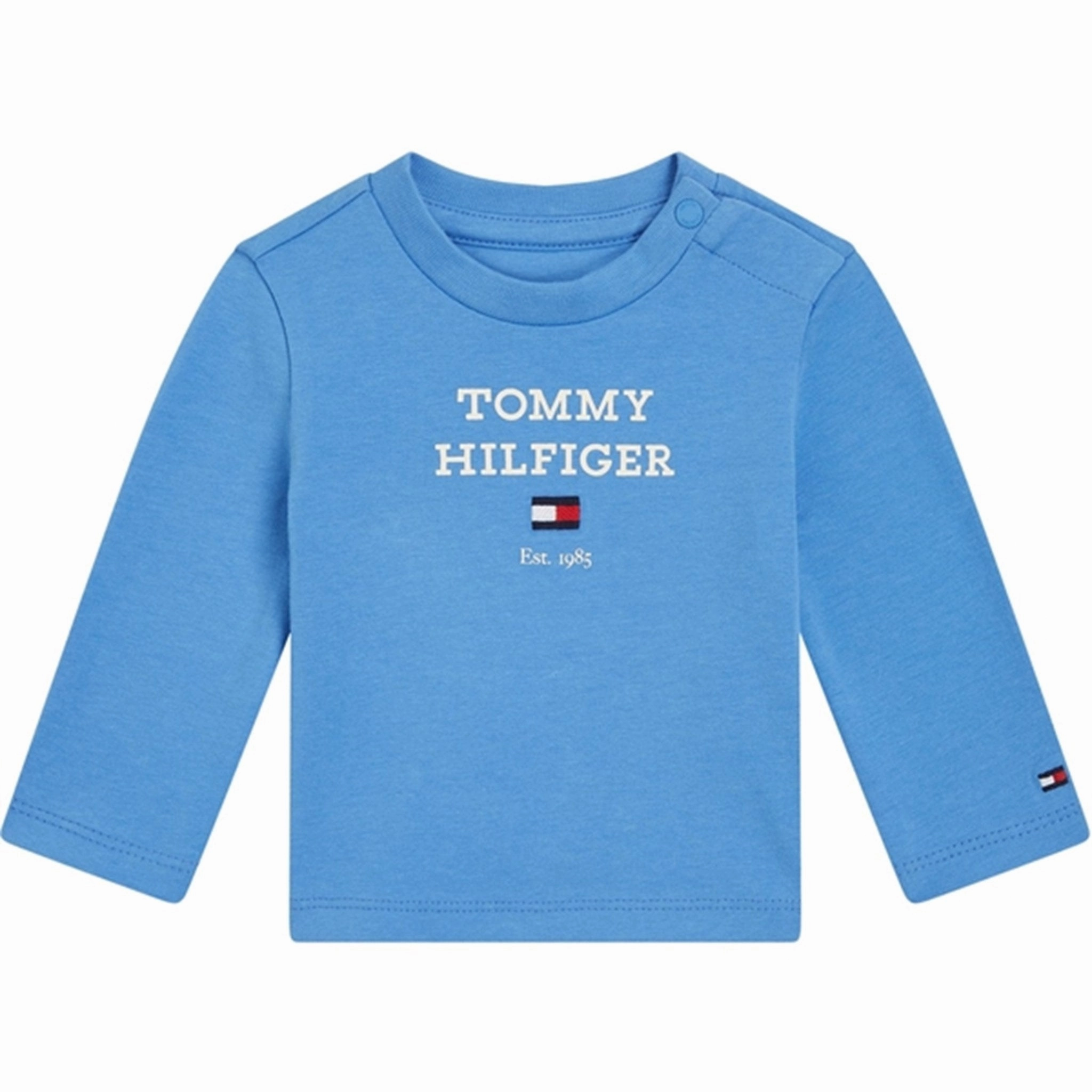 Durable Fabric Tommy Hilfiger Baby Th Logo Blouse Blue Spell