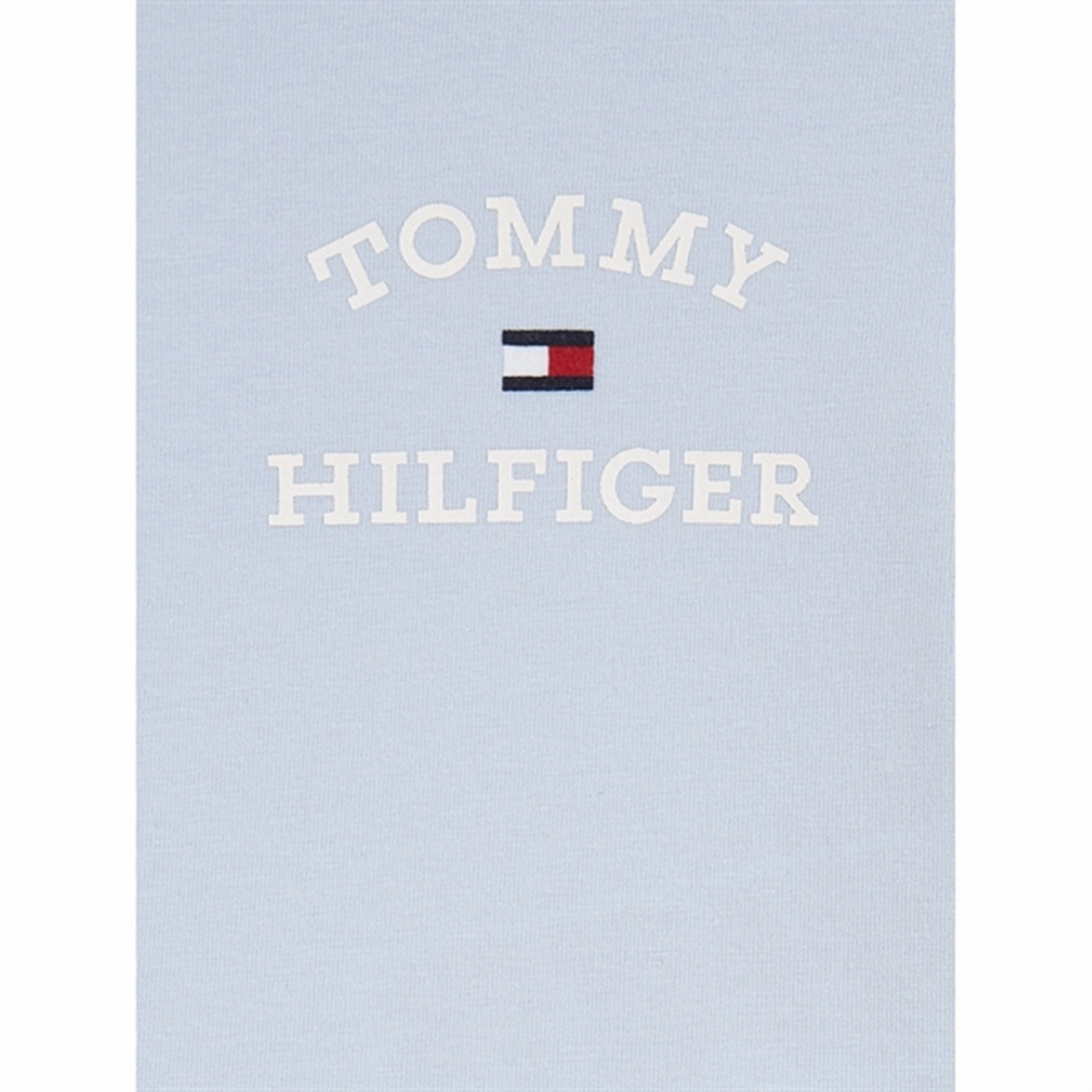 Tommy Hilfiger Baby Th Logo Shorts Set Breezy Blue Preppy look button-down look