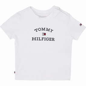 Bold Style Layering Options Tommy Hilfiger Baby Th Logo T-Shirt White