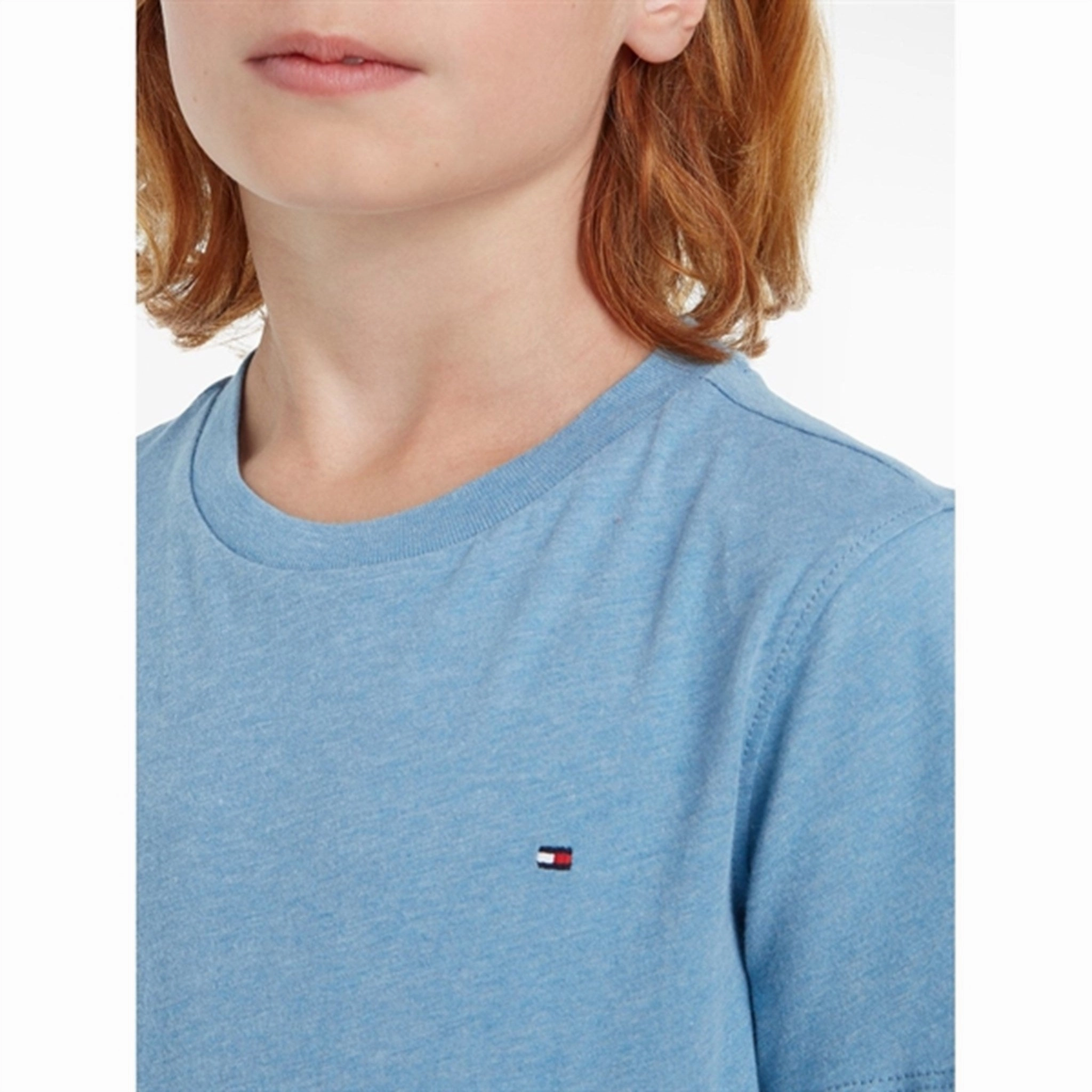 Anti Pilling Treatment Soft touch finish Tommy Hilfiger Boy Basic Cn T-Shirt Dark Allure Heather