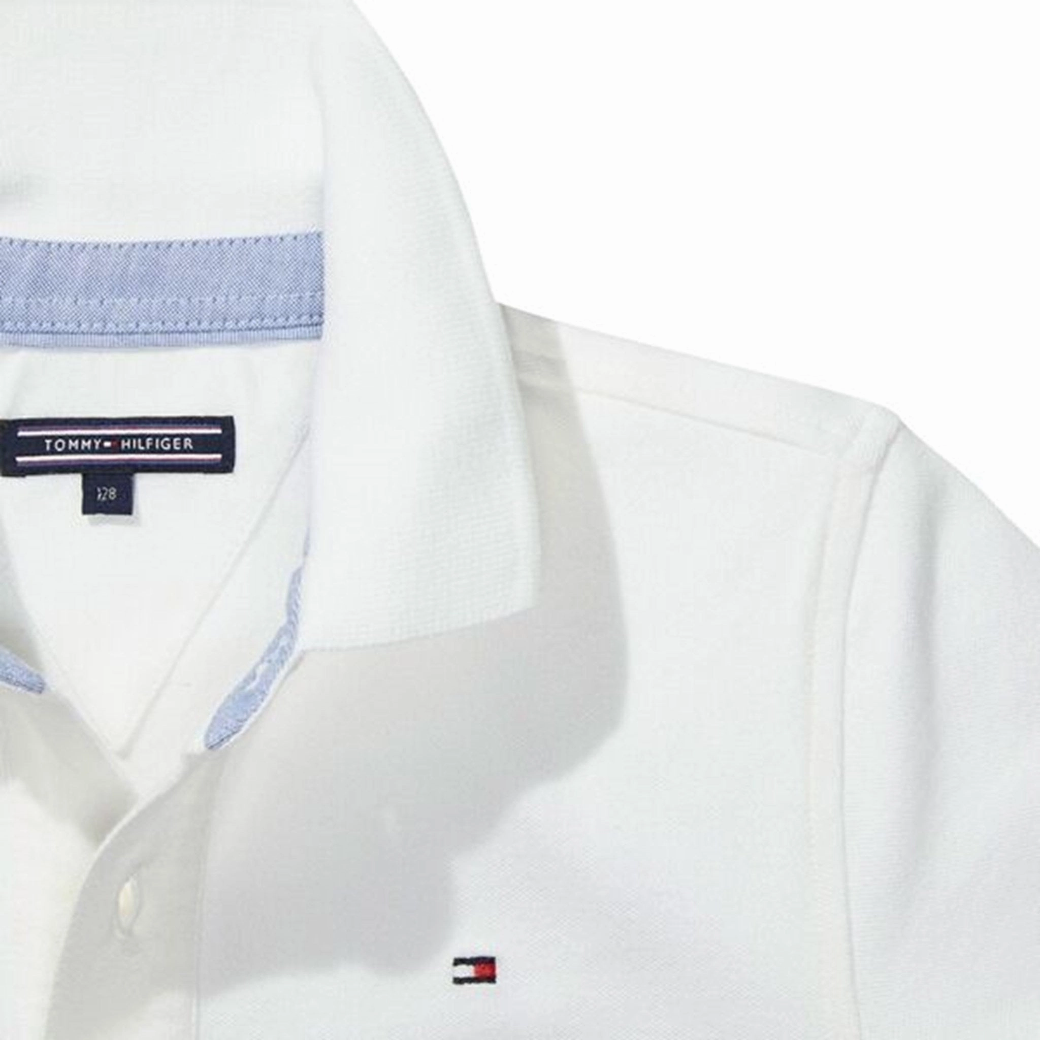 All-day Comfort DoubleLayered Fabric Tommy Hilfiger Boy Tommy Polo SS White