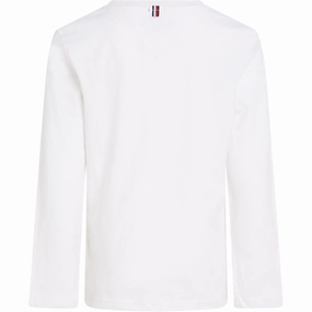 Tommy Hilfiger Boys Basic CN Blouse Bright White Multipurpose Layering Fabric