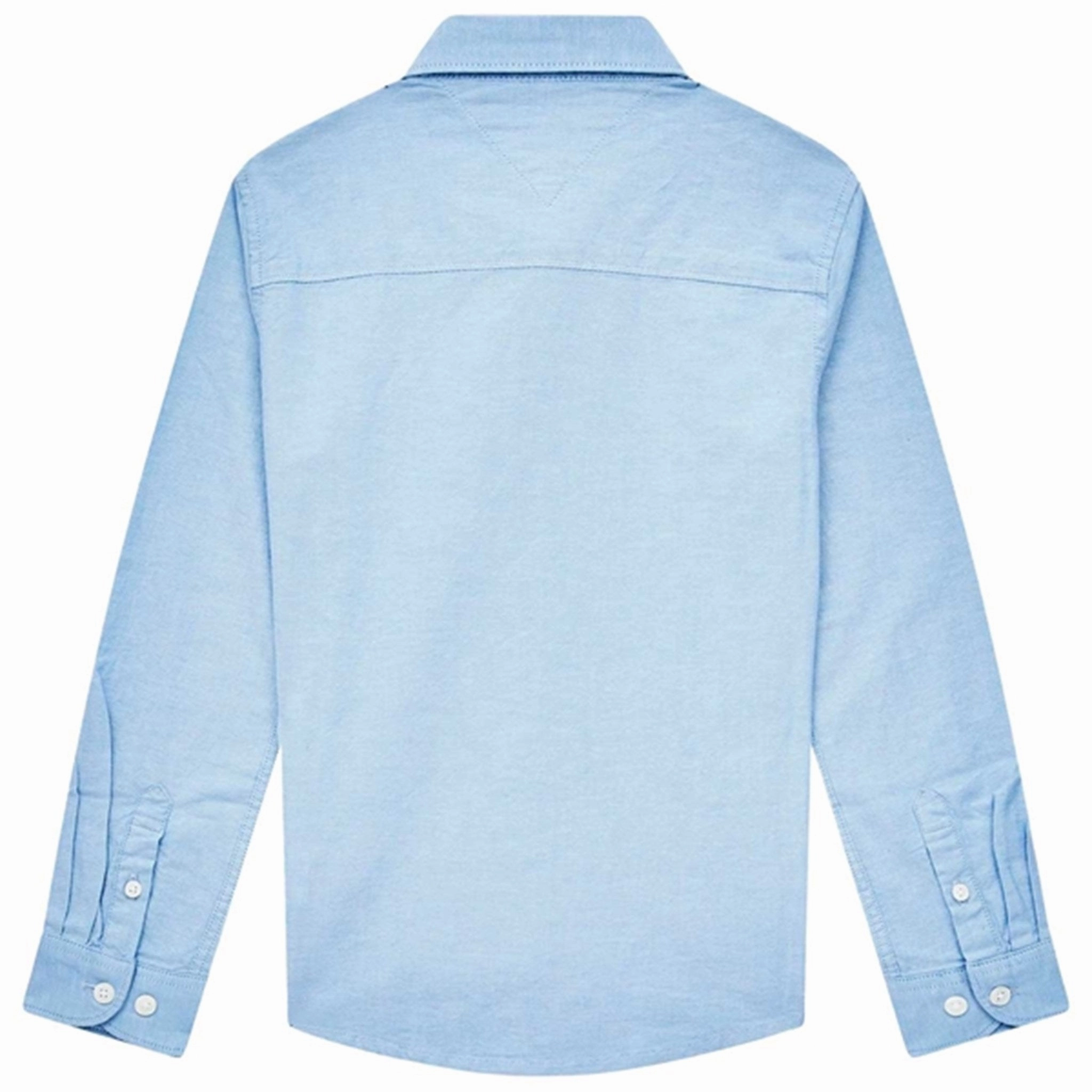 Tommy Hilfiger Boys Stretch Oxford Shirt Calm Blue Moisture Wicking Material