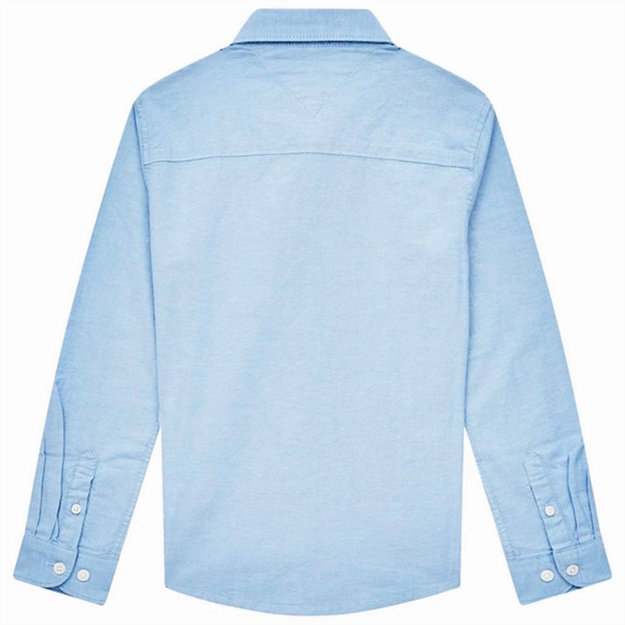 Sporty Look Matte Look Tommy Hilfiger Boys Stretch Oxford Shirt Calm Blue