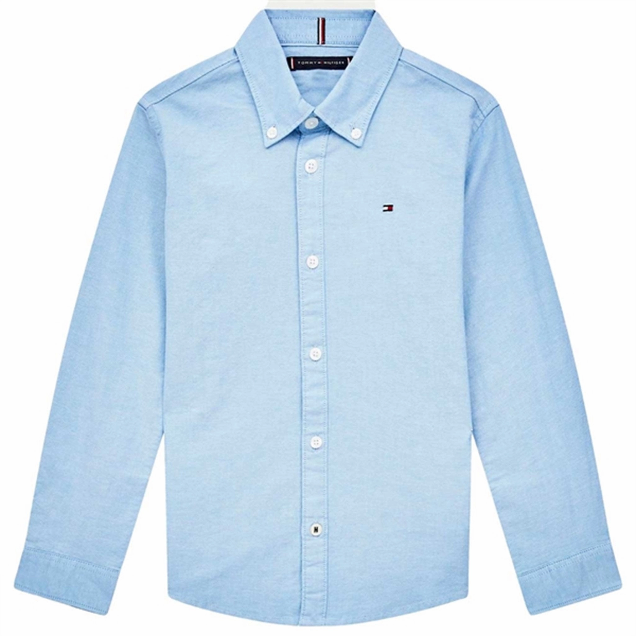Tommy Hilfiger Boys Stretch Oxford Shirt Calm Blue Abrasion resistant Eco friendly materials