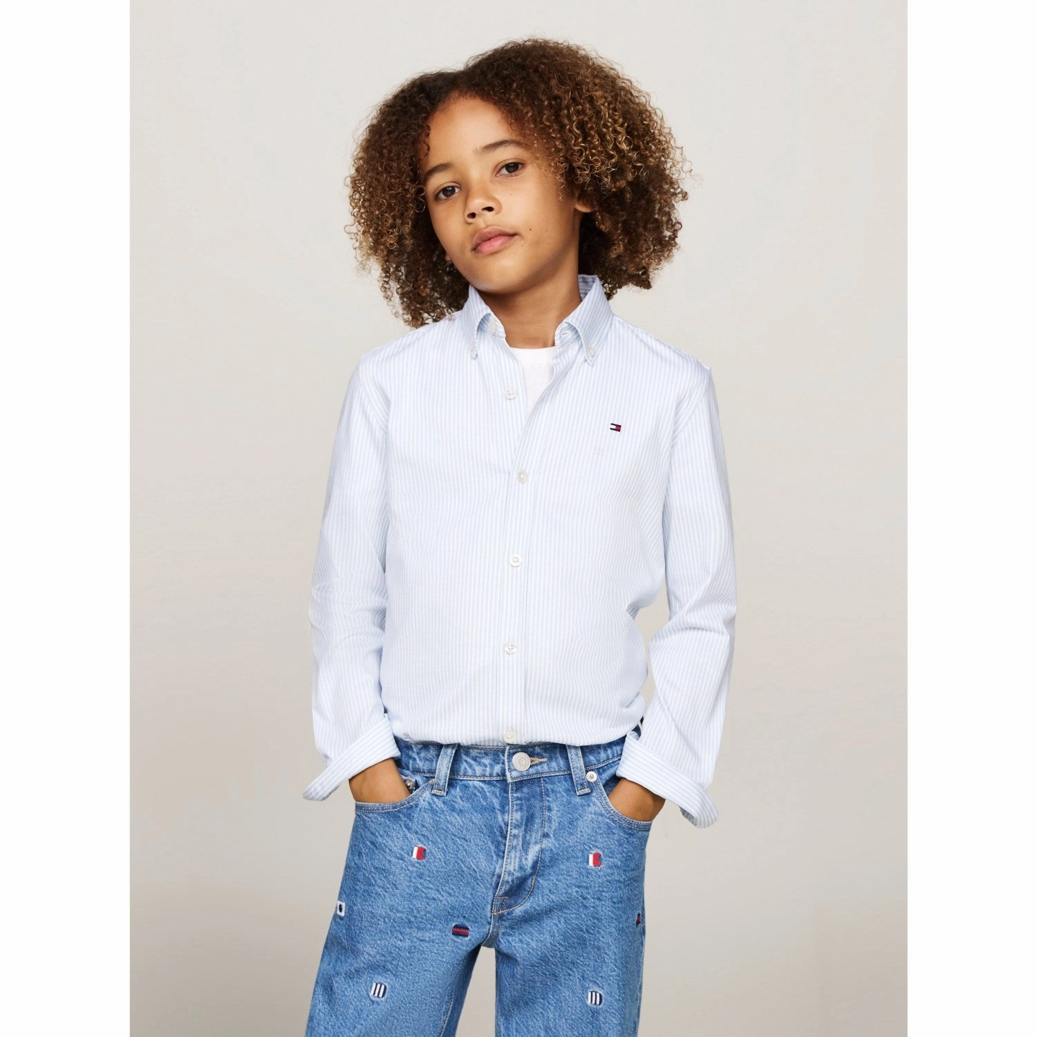 Tall Option Tommy Hilfiger Breezy Blue Stripes Allover Regular Shirt