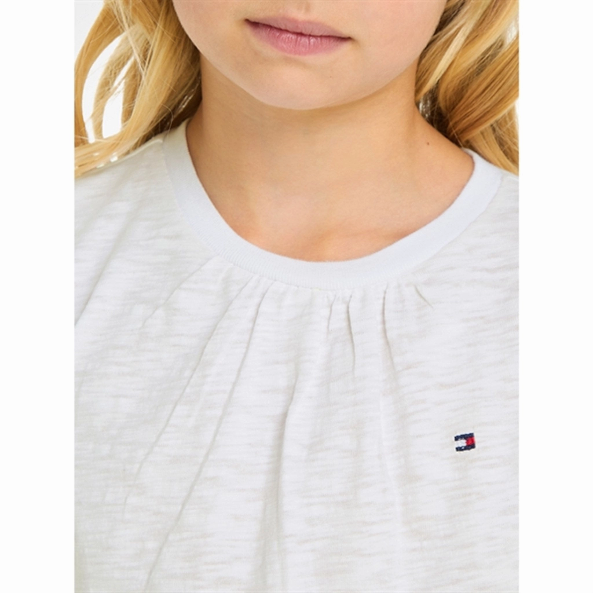 Comfortable Shape Tommy Hilfiger Broderie Anglaise Sleeve Blouse White