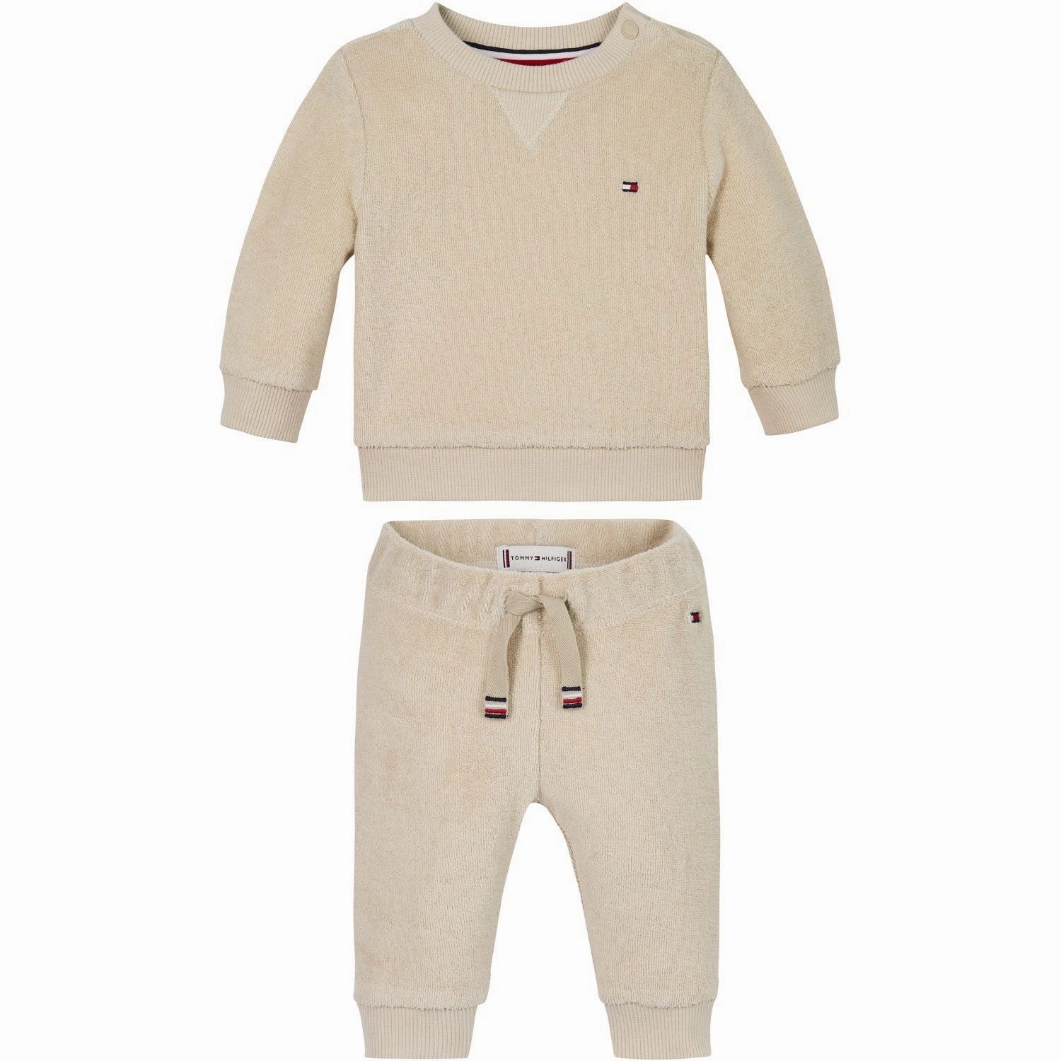 Tommy Hilfiger Classic Beige Towelling Set AbrasionResistantSurfaces