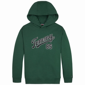 Tommy Hilfiger College 85 Hoddie Prep Green Fringe details