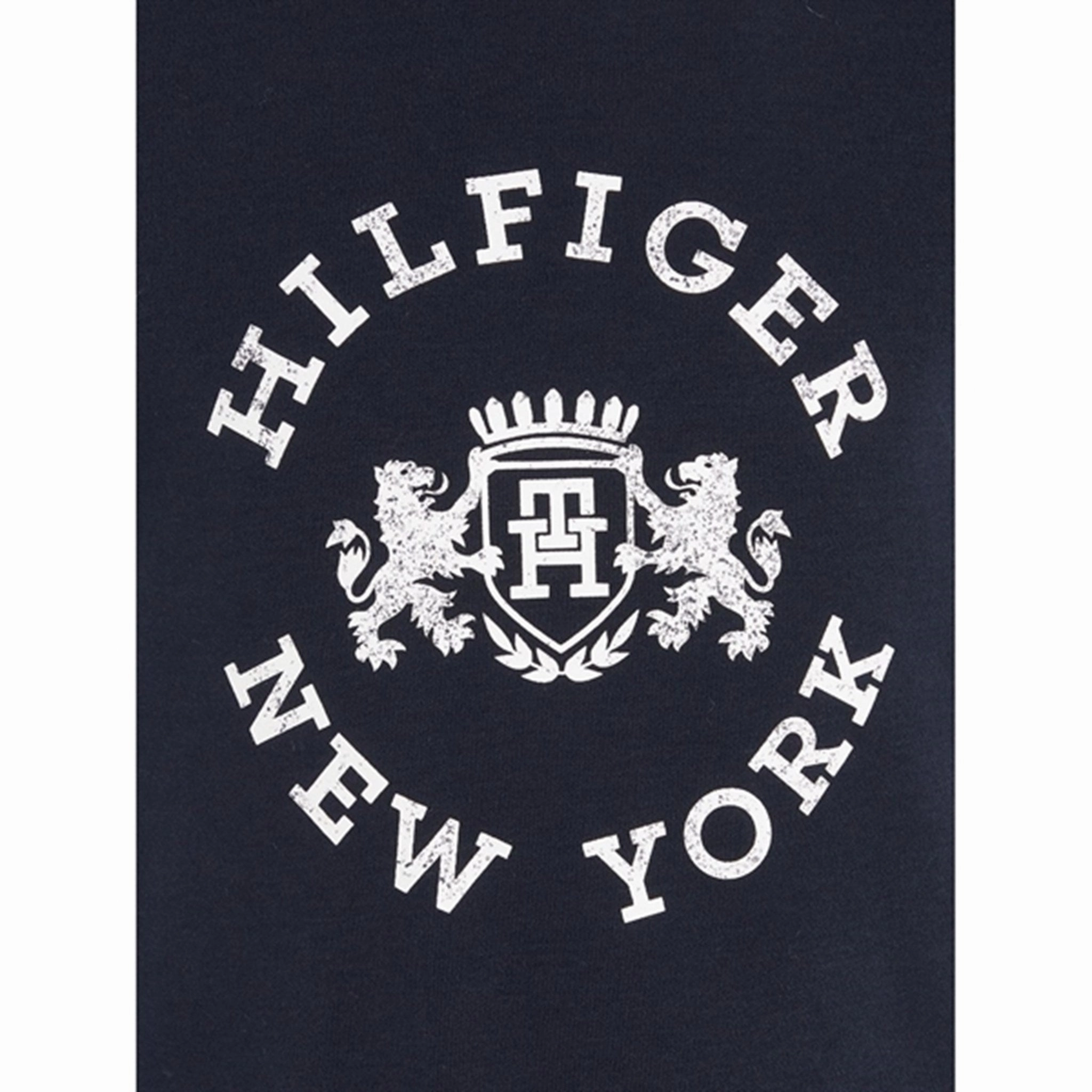Printed Logo Comfort and Ease Tommy Hilfiger Crest T-Shirt Desert Sky
