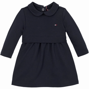 Tommy Hilfiger Dark Night Navy Essential Dress Ls Casual Lines