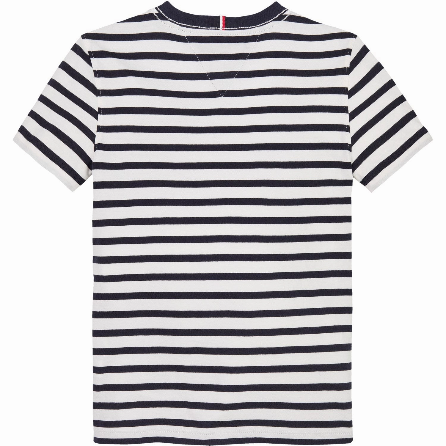 WrinkleResistant Texture OdorResistant Fabric Tommy Hilfiger Dark Night Navy White Breton Stripe Essential Cotton Reg T-Shirt