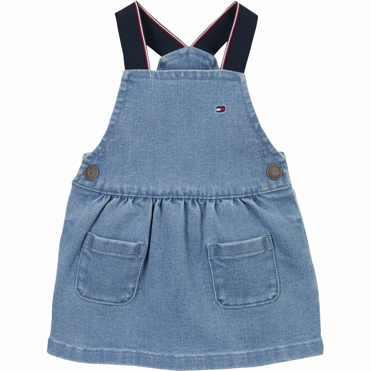 Clean Style Basic Cool Tommy Hilfiger Denim Medium Denim Dungaree Dress