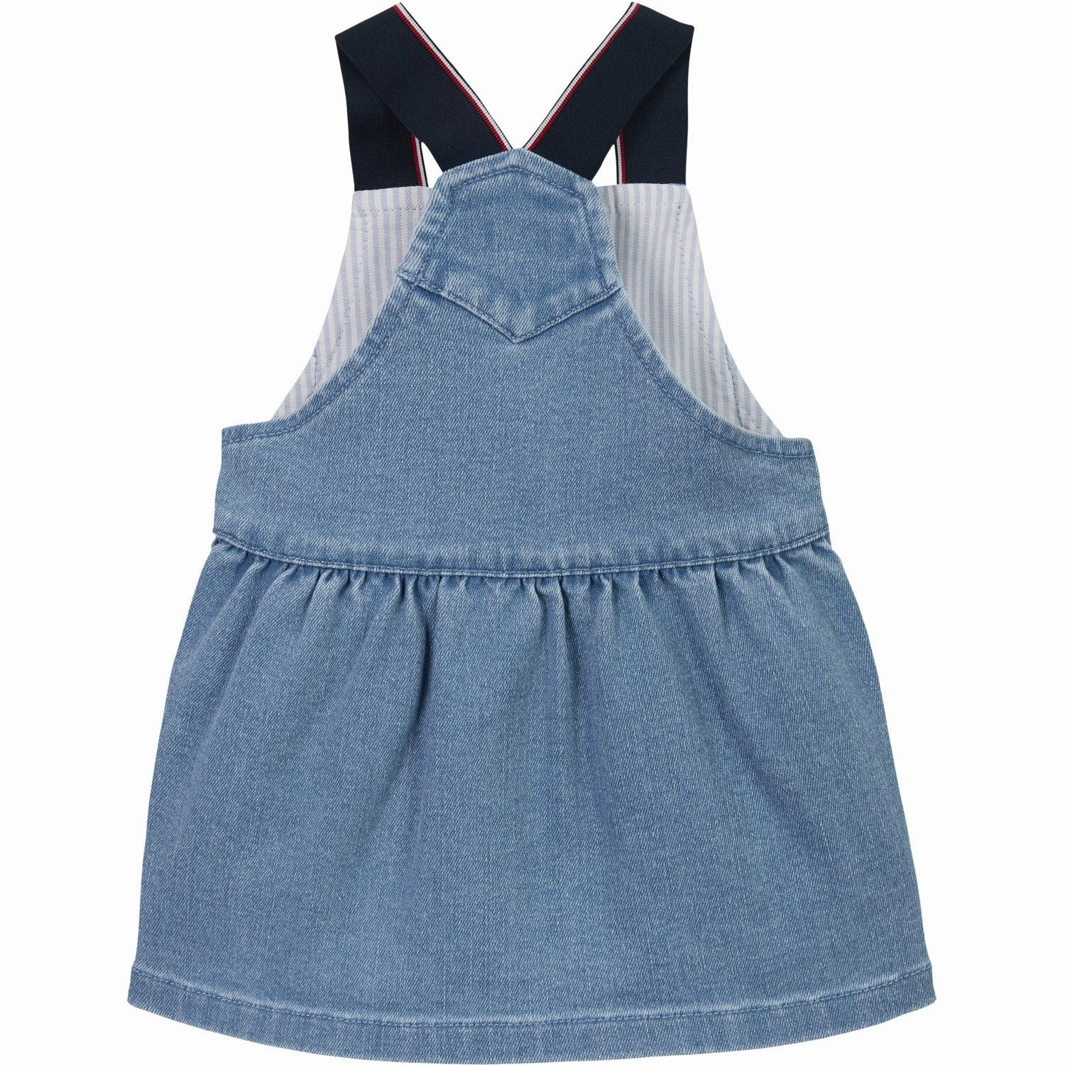 Square Neck Tommy Hilfiger Denim Medium Denim Dungaree Dress