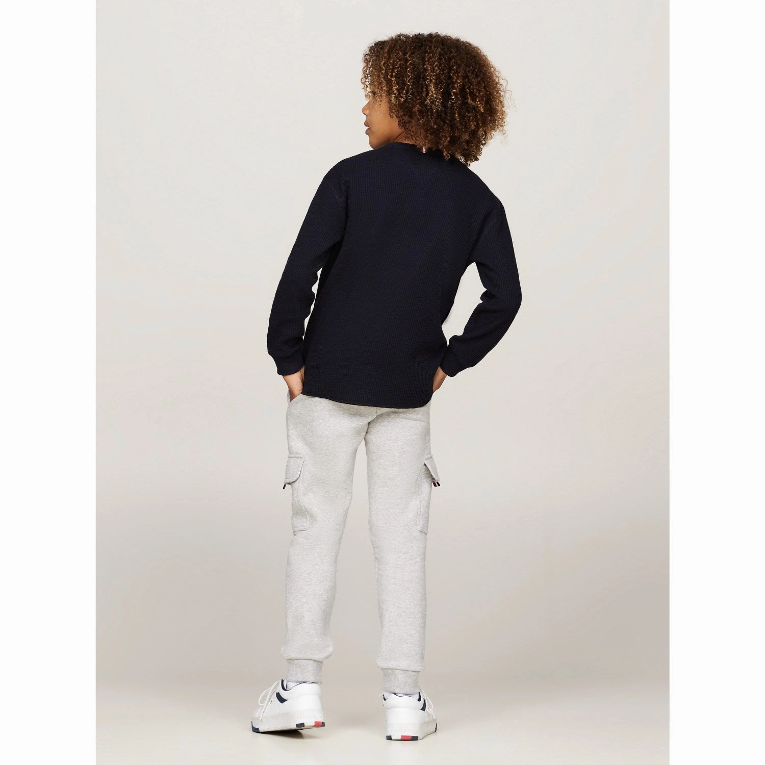 Breathable fabric Contemporary Look Tommy Hilfiger Desert Sky Flag Mini Waffle Reg Blouse