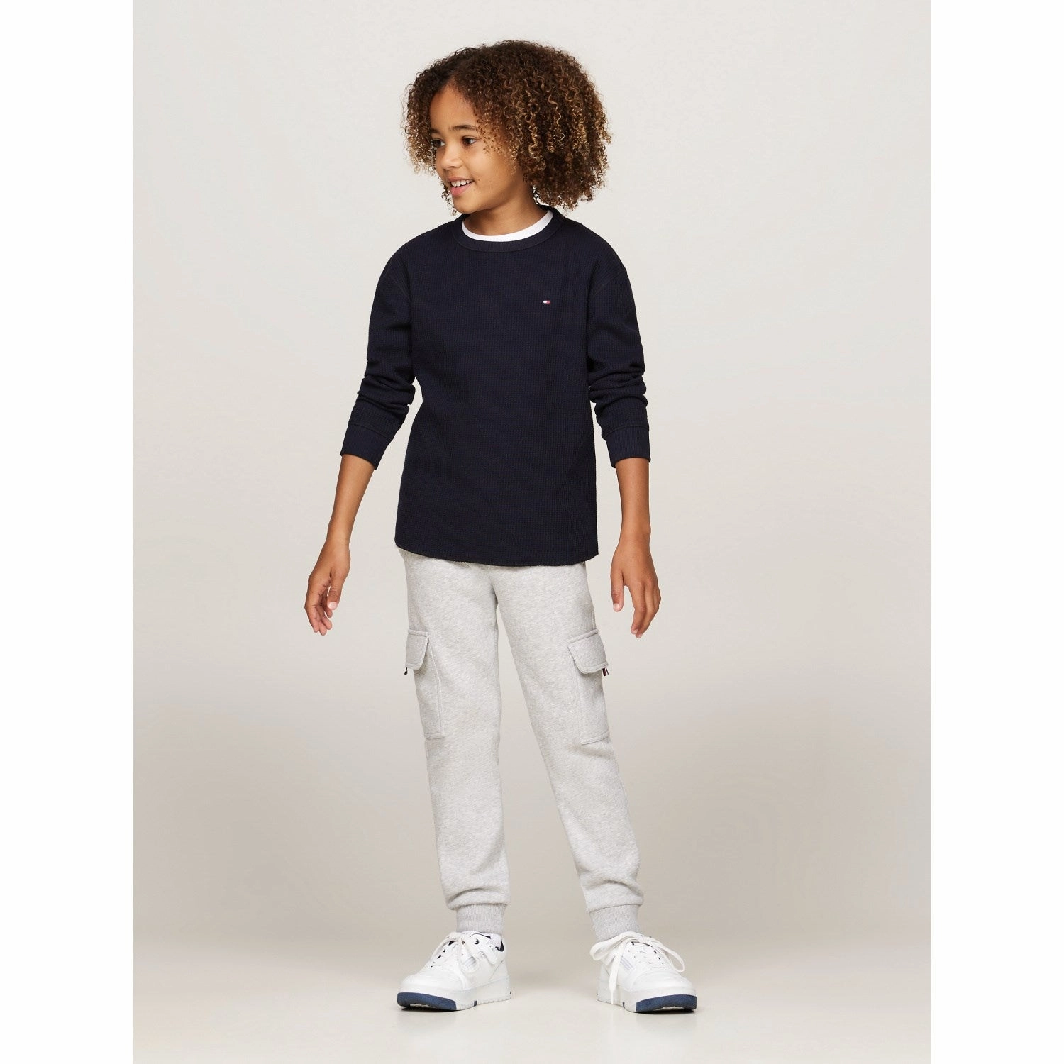 Comfort-First Tommy Hilfiger Desert Sky Flag Mini Waffle Reg Blouse