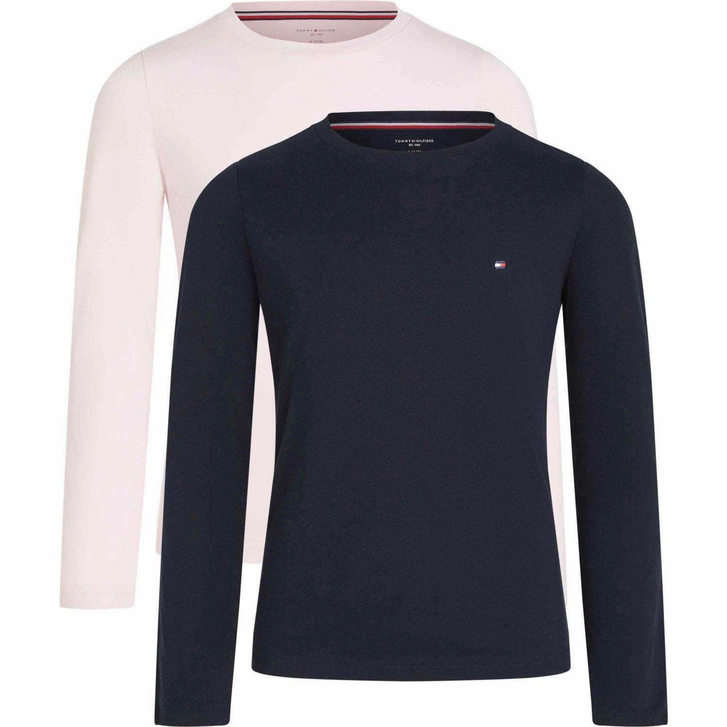 Stylish Outfit Tommy Hilfiger Desert Sky/Light Pink 2 Pk Ls Tee