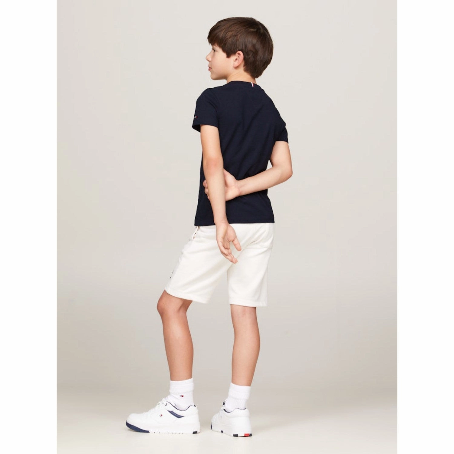 Tommy Hilfiger Desert Sky Monotype Flock Regular Tee Ss Breathable touch