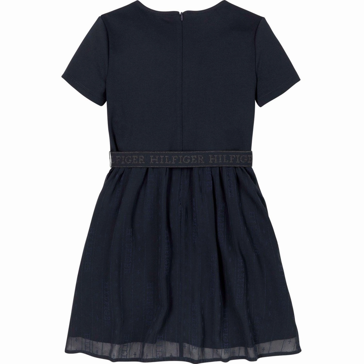 Tommy Hilfiger Desert Sky Punto Tulle Flare Dress Tactile Feel Delicate Finish