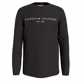 Tommy Hilfiger Essential Blouse Black Unisex Choice Designer Look