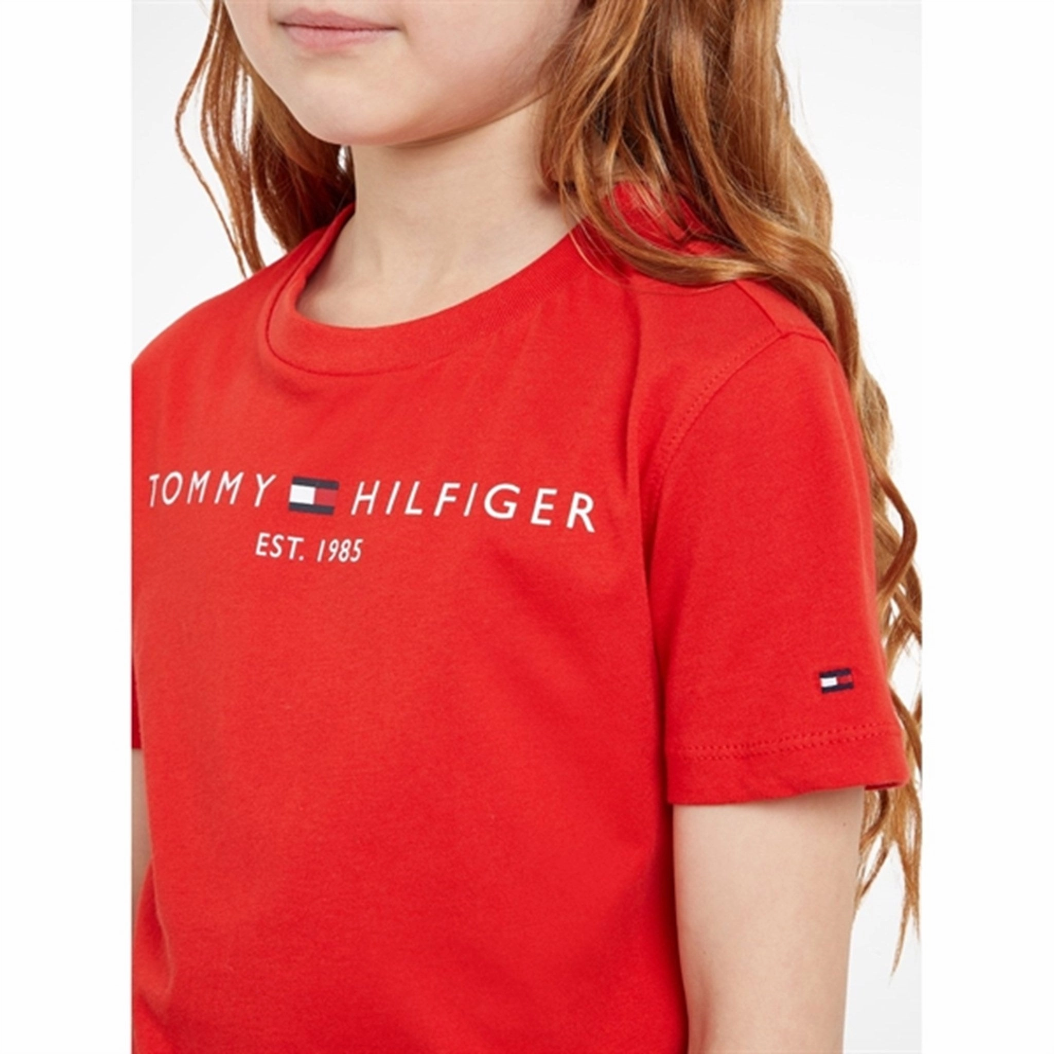 layerable Tommy Hilfiger Essential T-Shirt Deep Crimson
