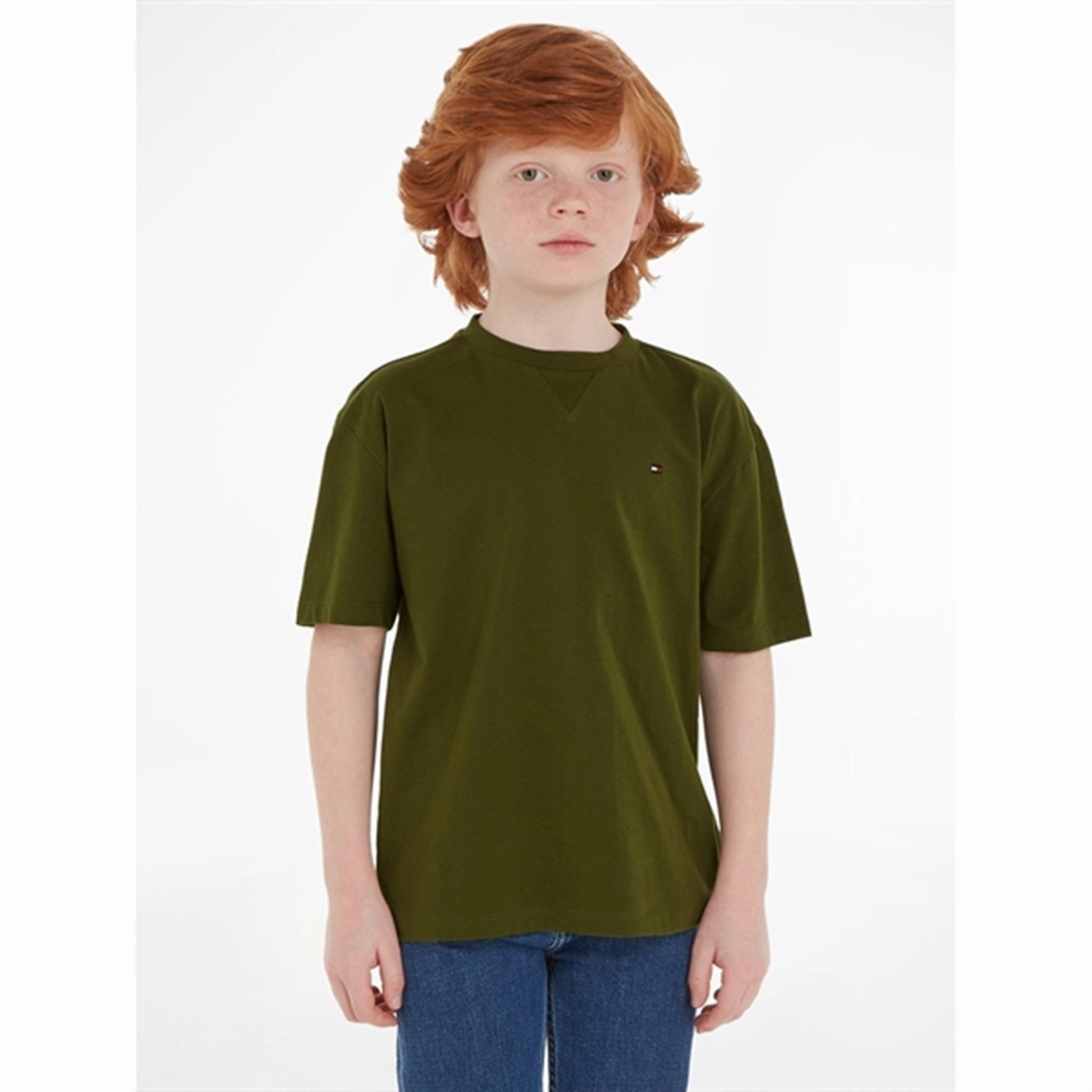 Stretchable Light Comfort Style Tommy Hilfiger Essential T-Shirt Putting Green