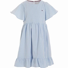 Picture Perfect Tommy Hilfiger Gingham Dress Breezy Blue Check