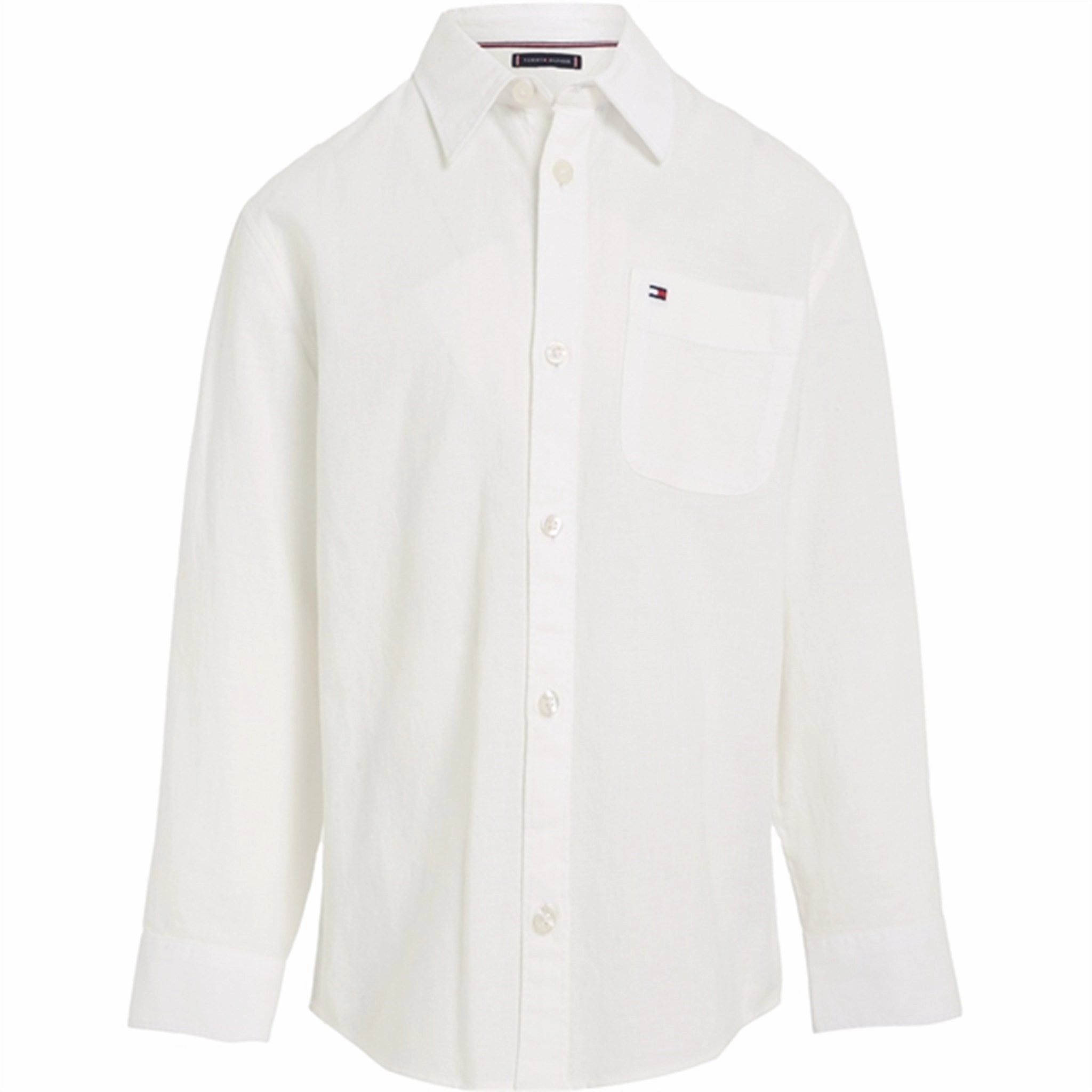 Tommy Hilfiger Hemp Shirt White Versatile Design Designer Look