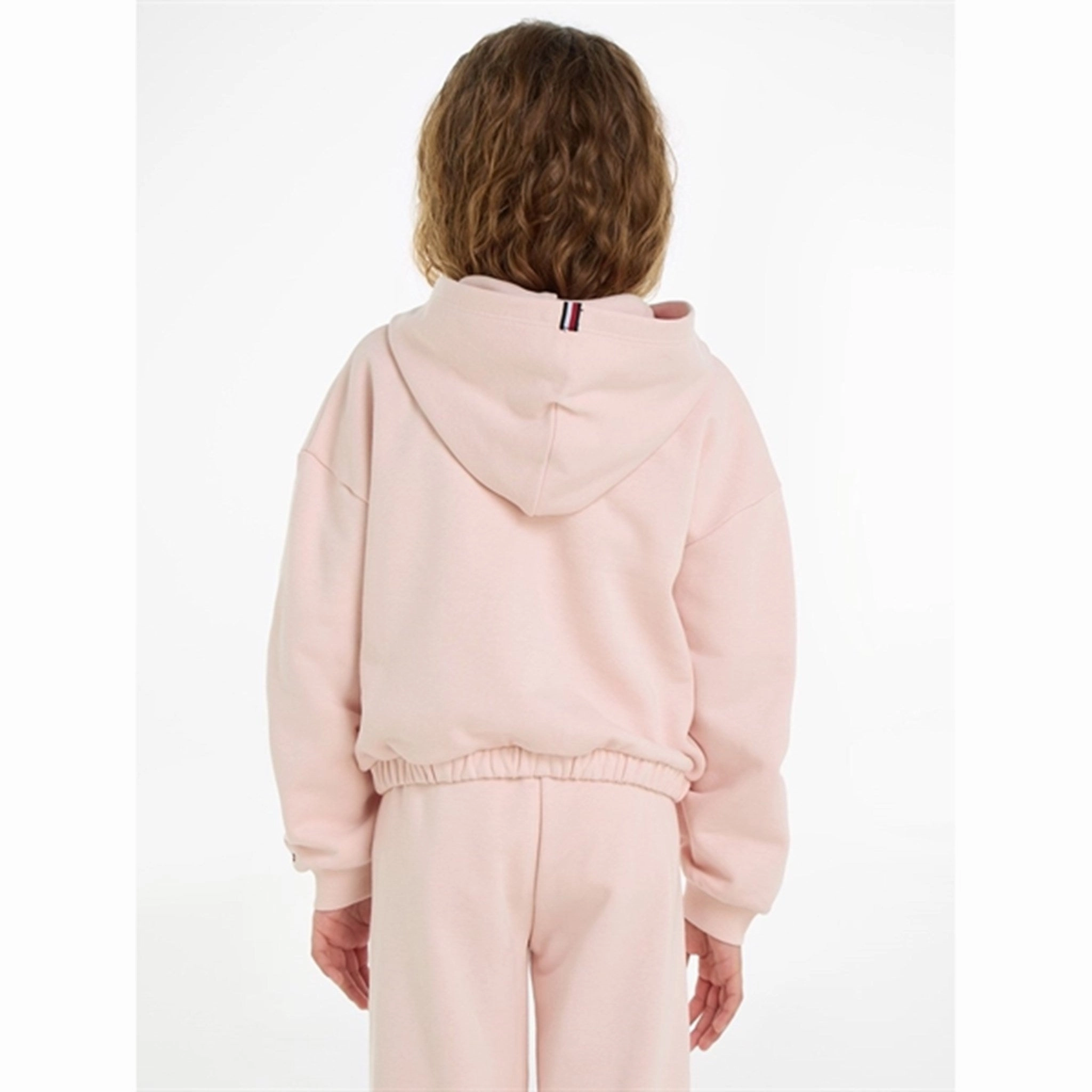 Tommy Hilfiger Hilfiger Script Hoodie Whimsy Pink Non Irritating Seams Fleece like