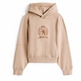 Platypus like Glider like Tommy Hilfiger Malted Milk Tonal Crest Hoodie