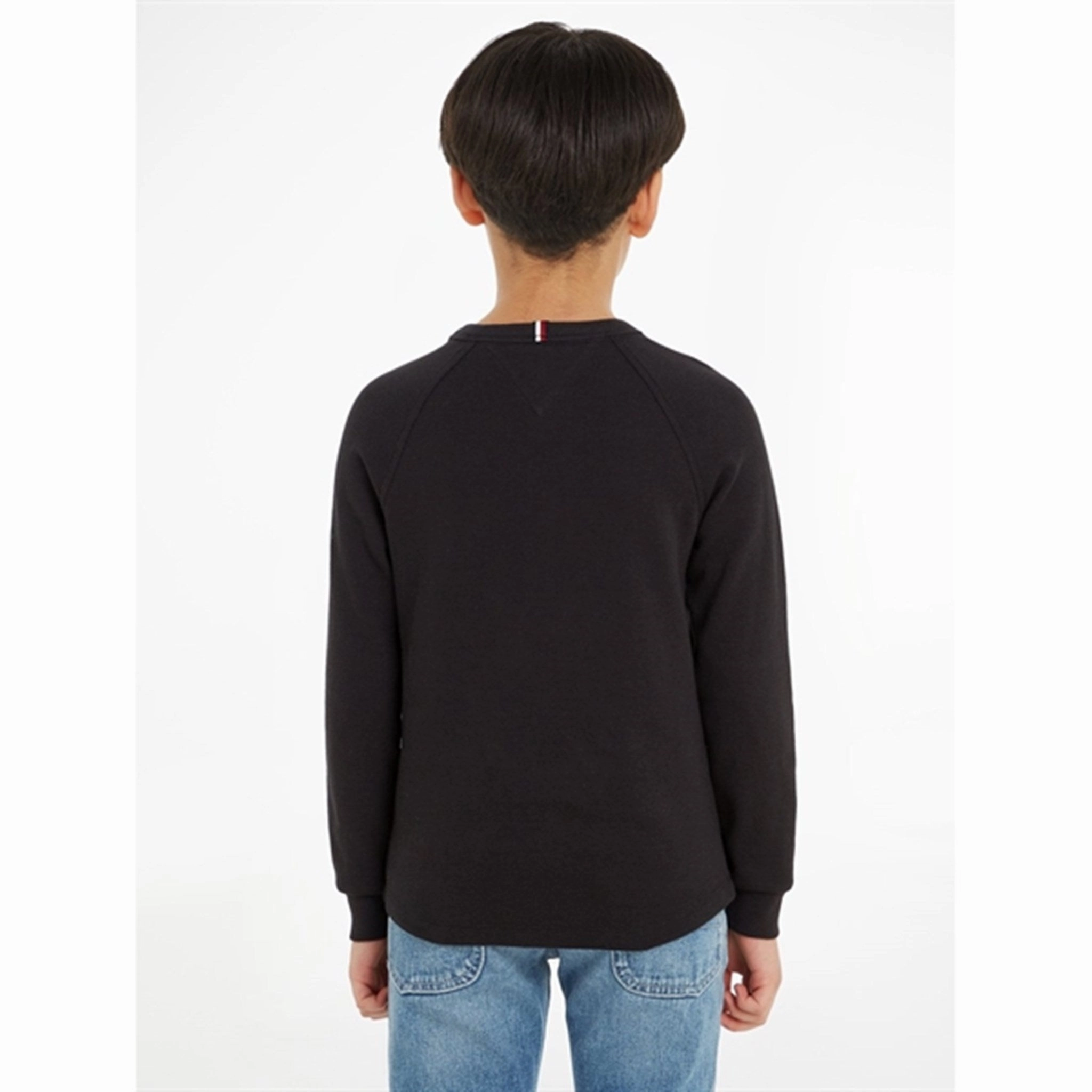 Tommy Hilfiger Mini Waffle T-Shirt Black Stretchable Collar Band
