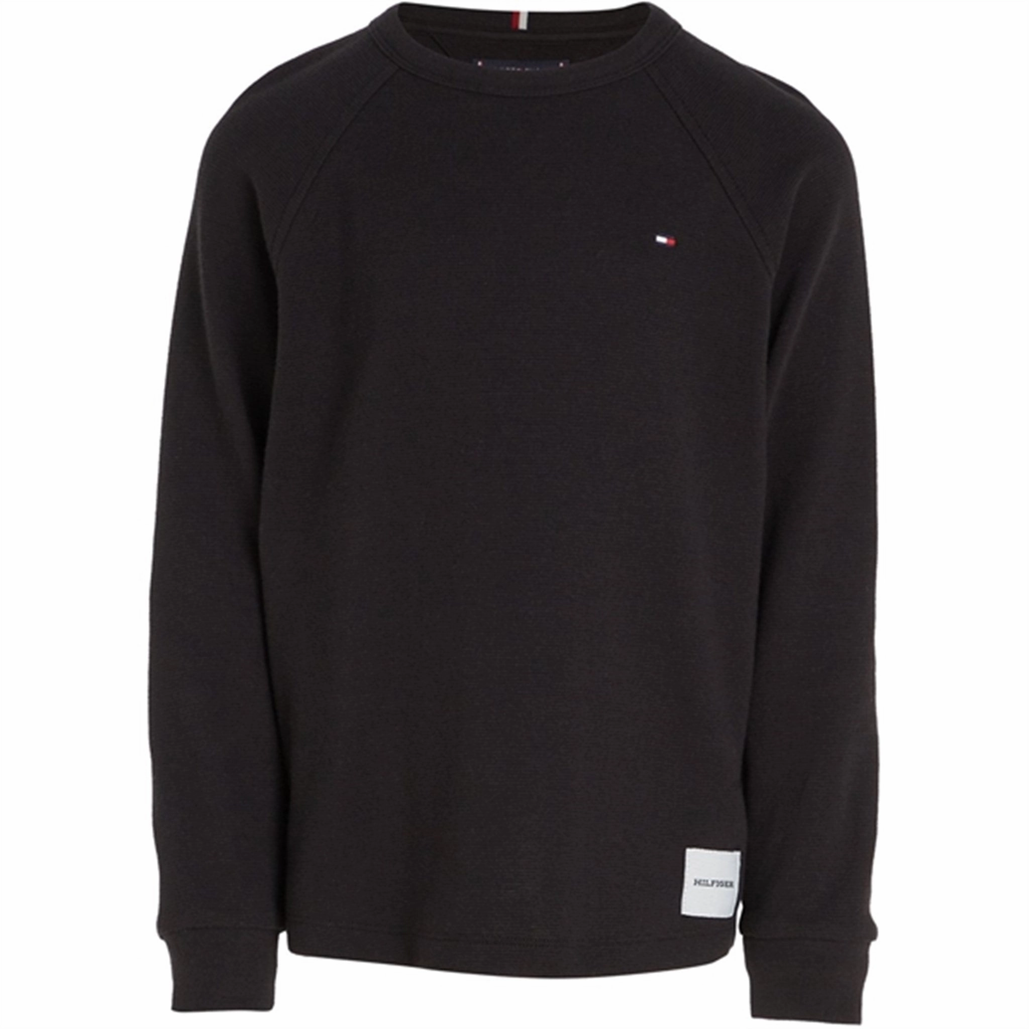 Casual Choice Tommy Hilfiger Mini Waffle T-Shirt Black