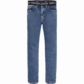 On The Go Ready to Wear Tommy Hilfiger Modern Straight Tape Jeans Vintagebluelight