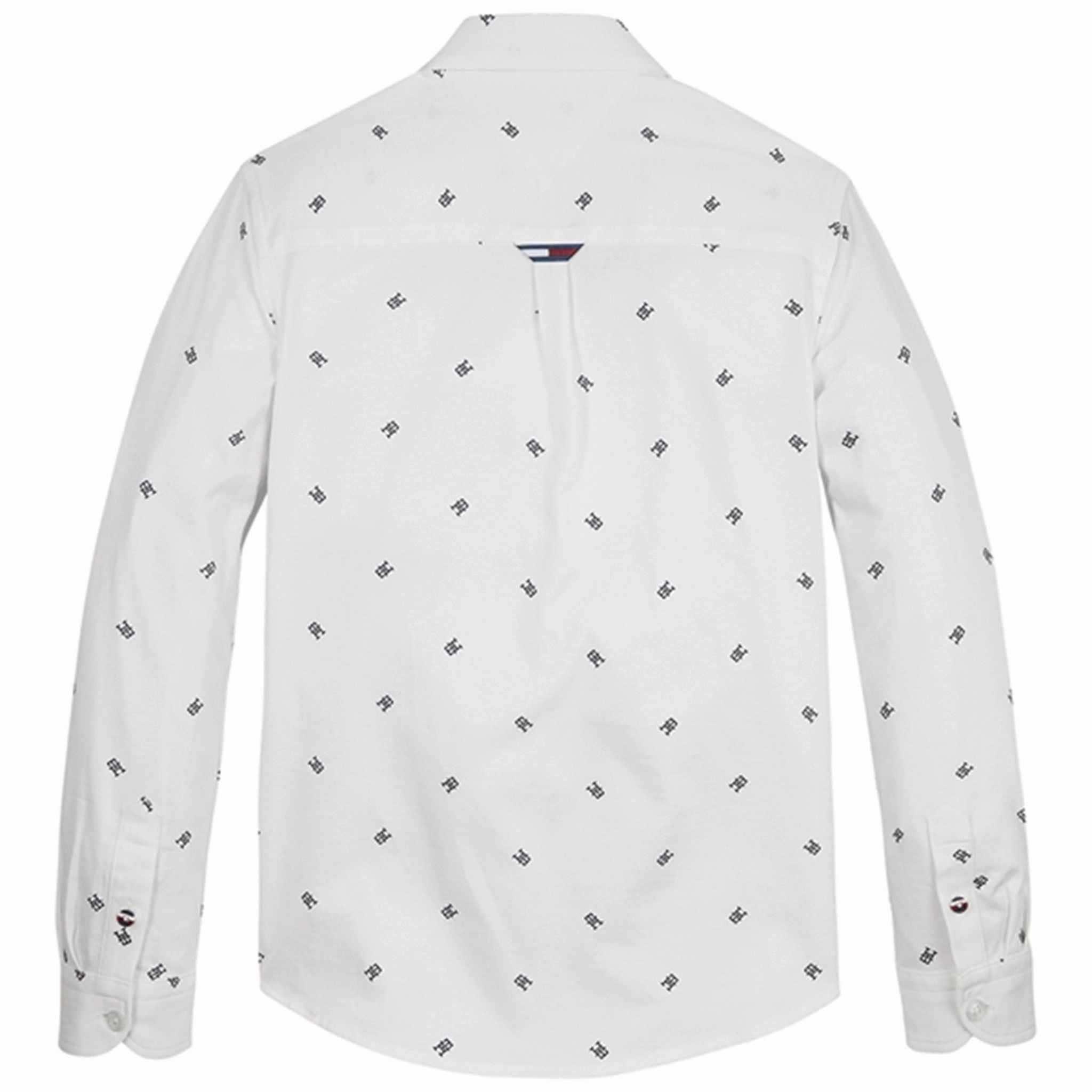 slim cut High-Quality Material Tommy Hilfiger Monogram Jersey Shirt White Allover