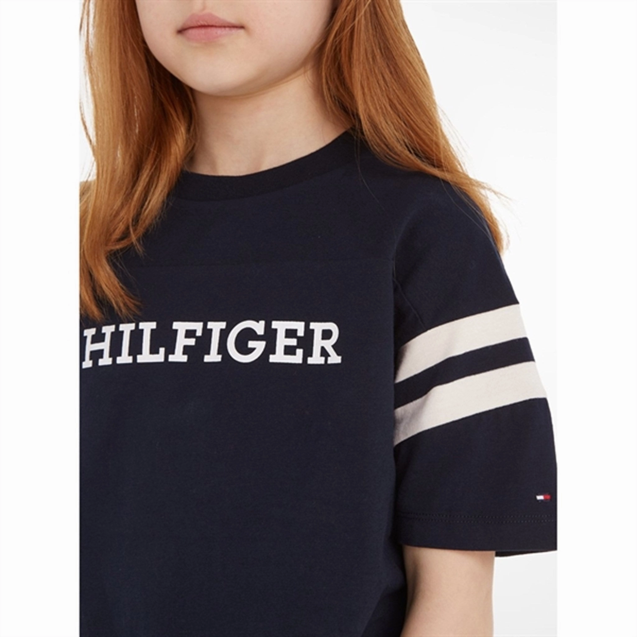 Tommy Hilfiger Monotype Varsity T-shirt Desert Sky Modern Style Trend Casual Fashion