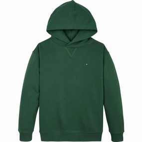 Drawstring Hood Tommy Hilfiger Ornamental Green Hoodie