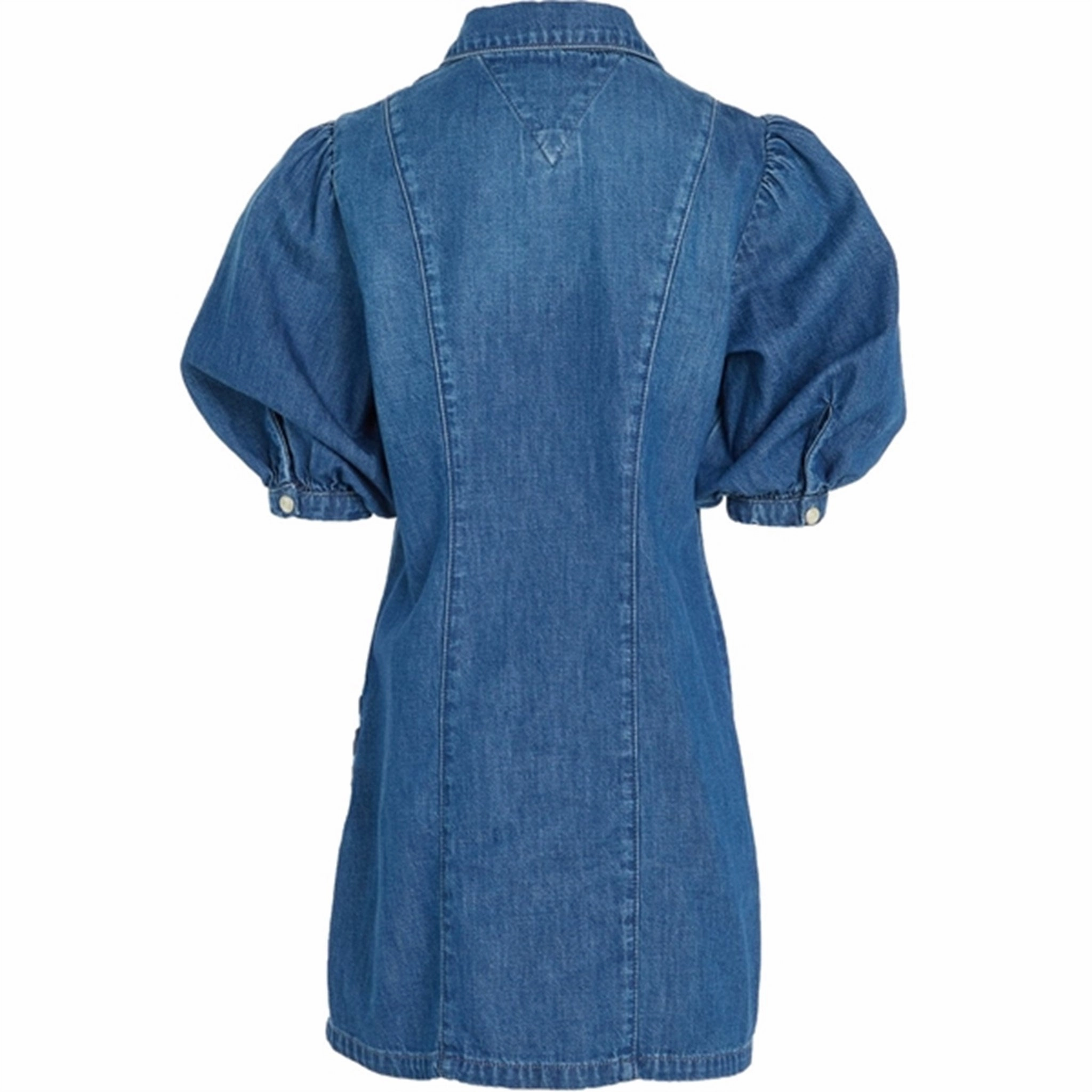 Chic Everyday Wear Tommy Hilfiger Puff?rme Denim Dress Marinebluecloth