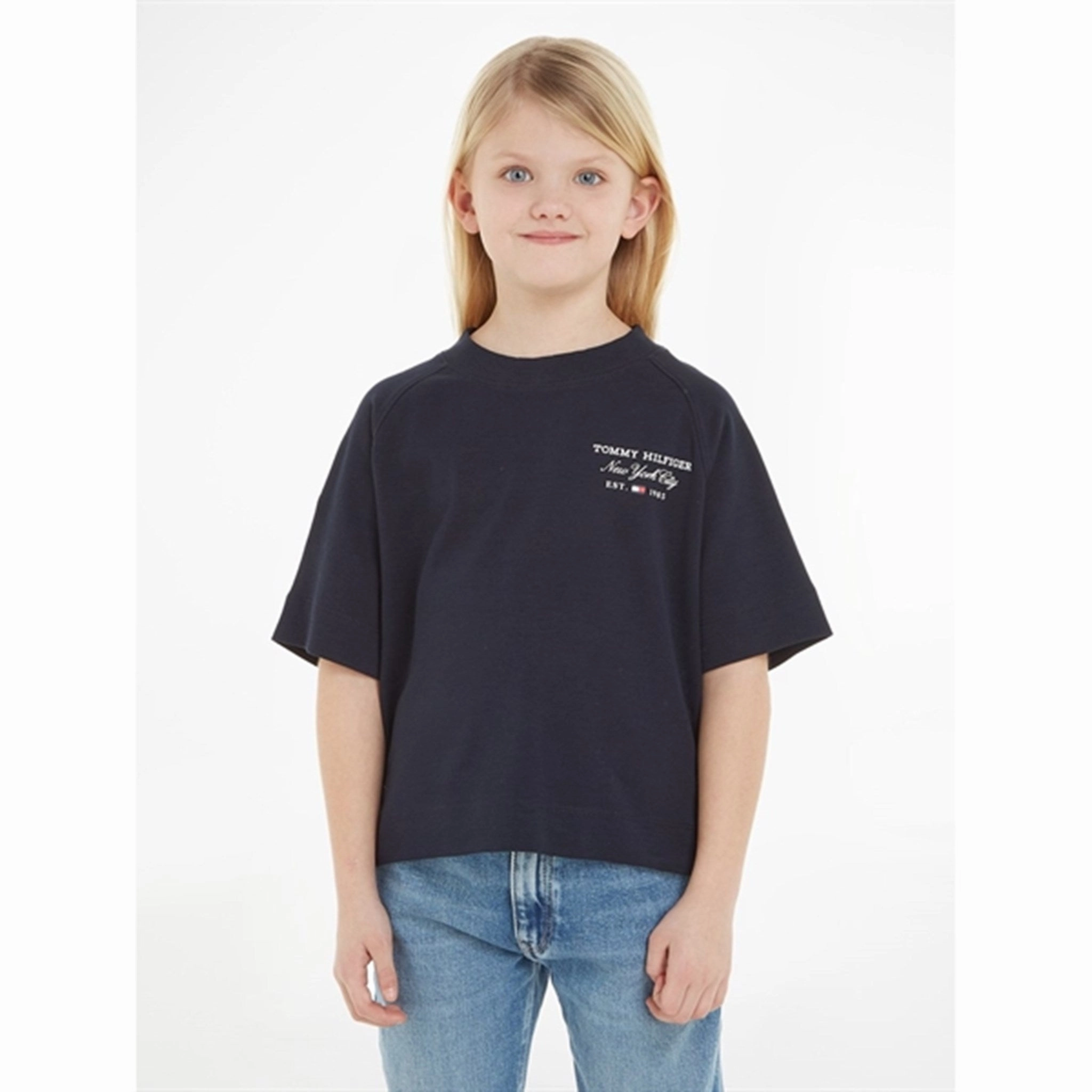 Tommy Hilfiger Script T-Shirt Desert Sky Sustainable