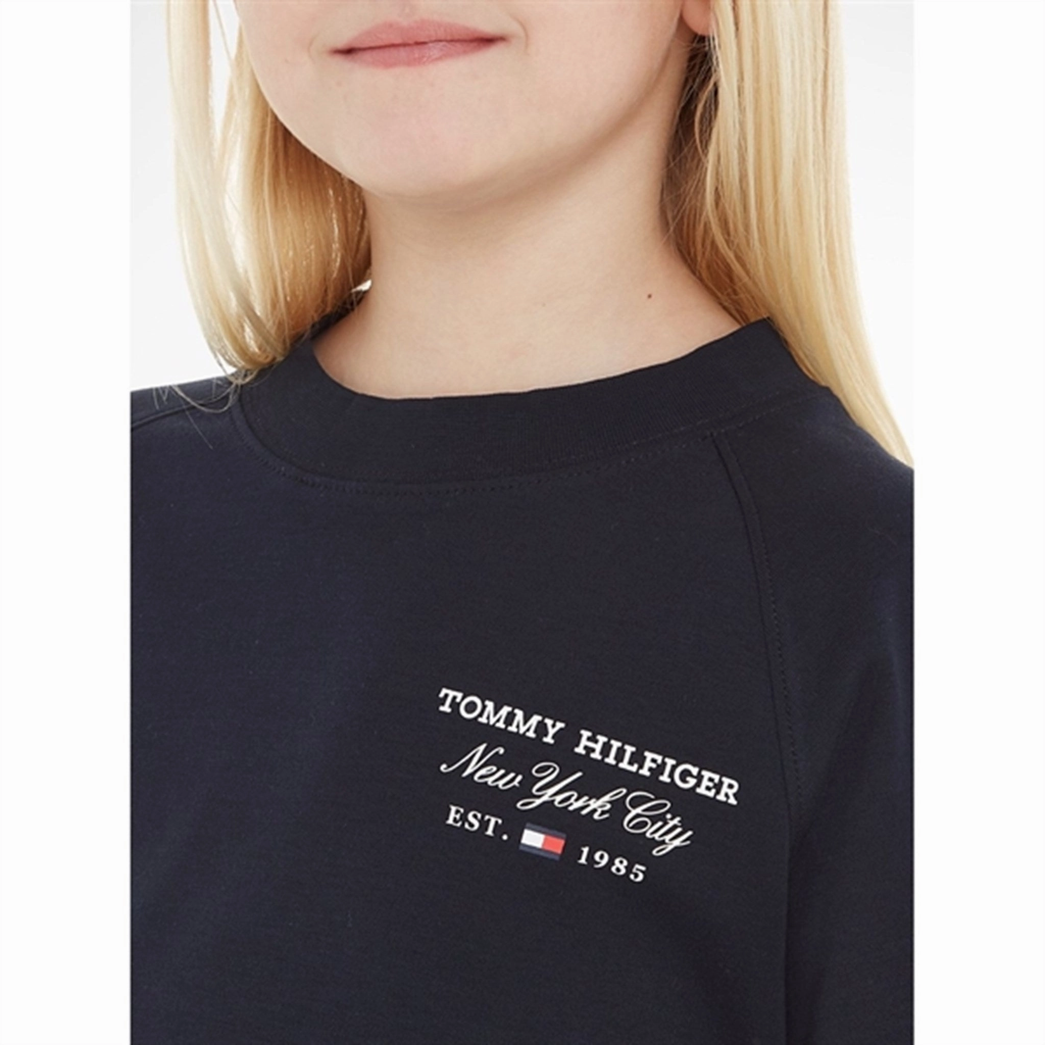 Tommy Hilfiger Script T-Shirt Desert Sky Layering Options