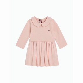 Tommy Hilfiger Soft Rose Pique Pointelle Regular Dress Ls Relaxed Vibe Night Appeal