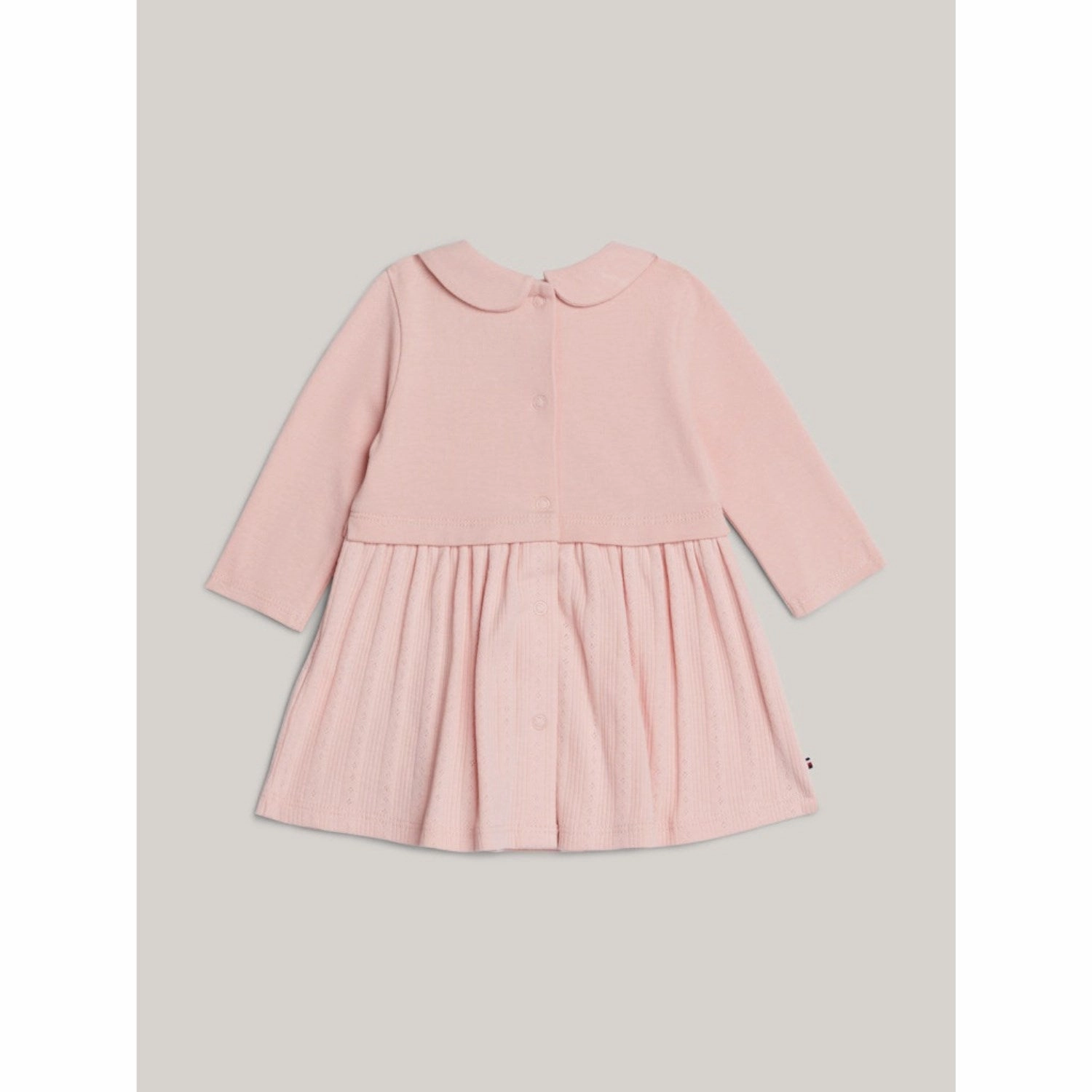 Tommy Hilfiger Soft Rose Pique Pointelle Regular Dress Ls Editor??s-Pick Flowy-Shape