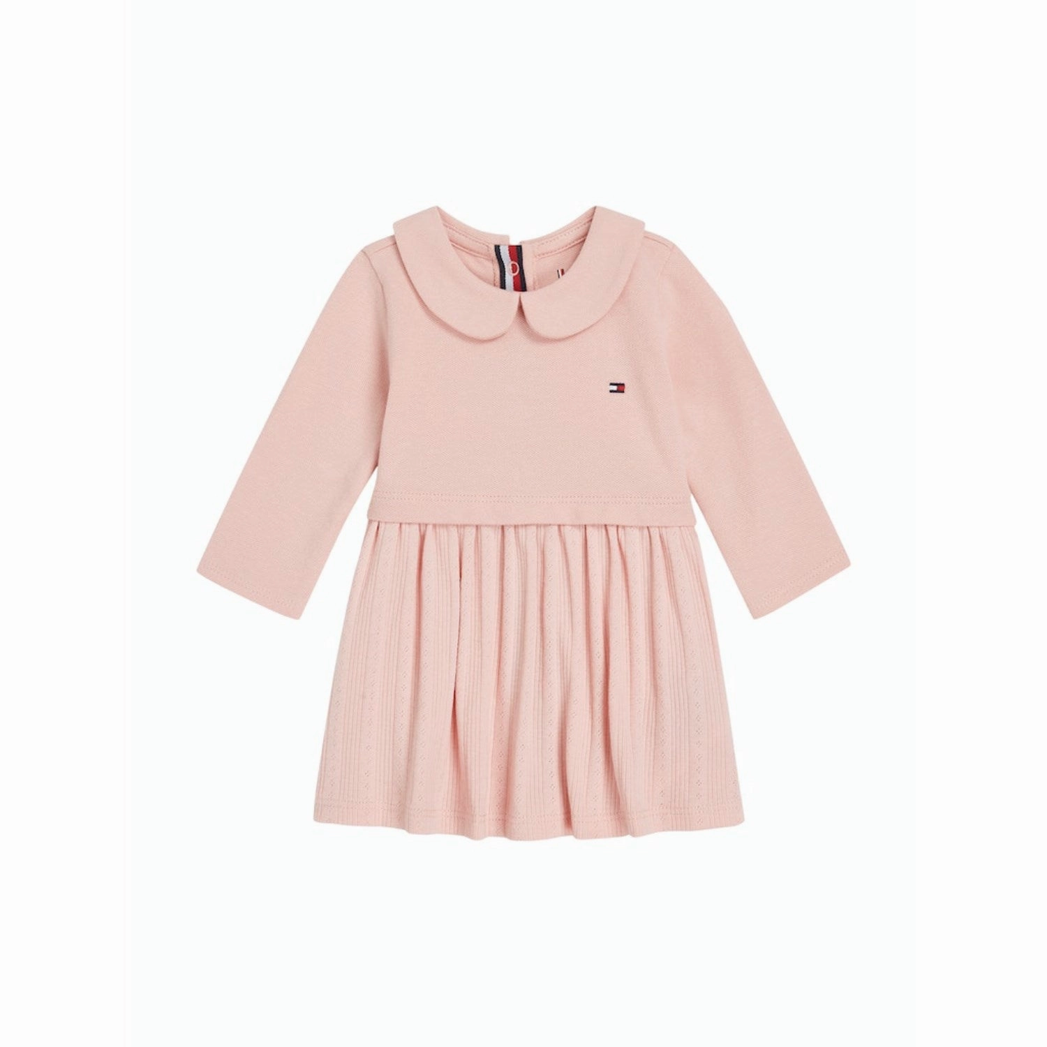 Tommy Hilfiger Soft Rose Pique Pointelle Regular Dress Ls Relaxed Vibe Night Appeal
