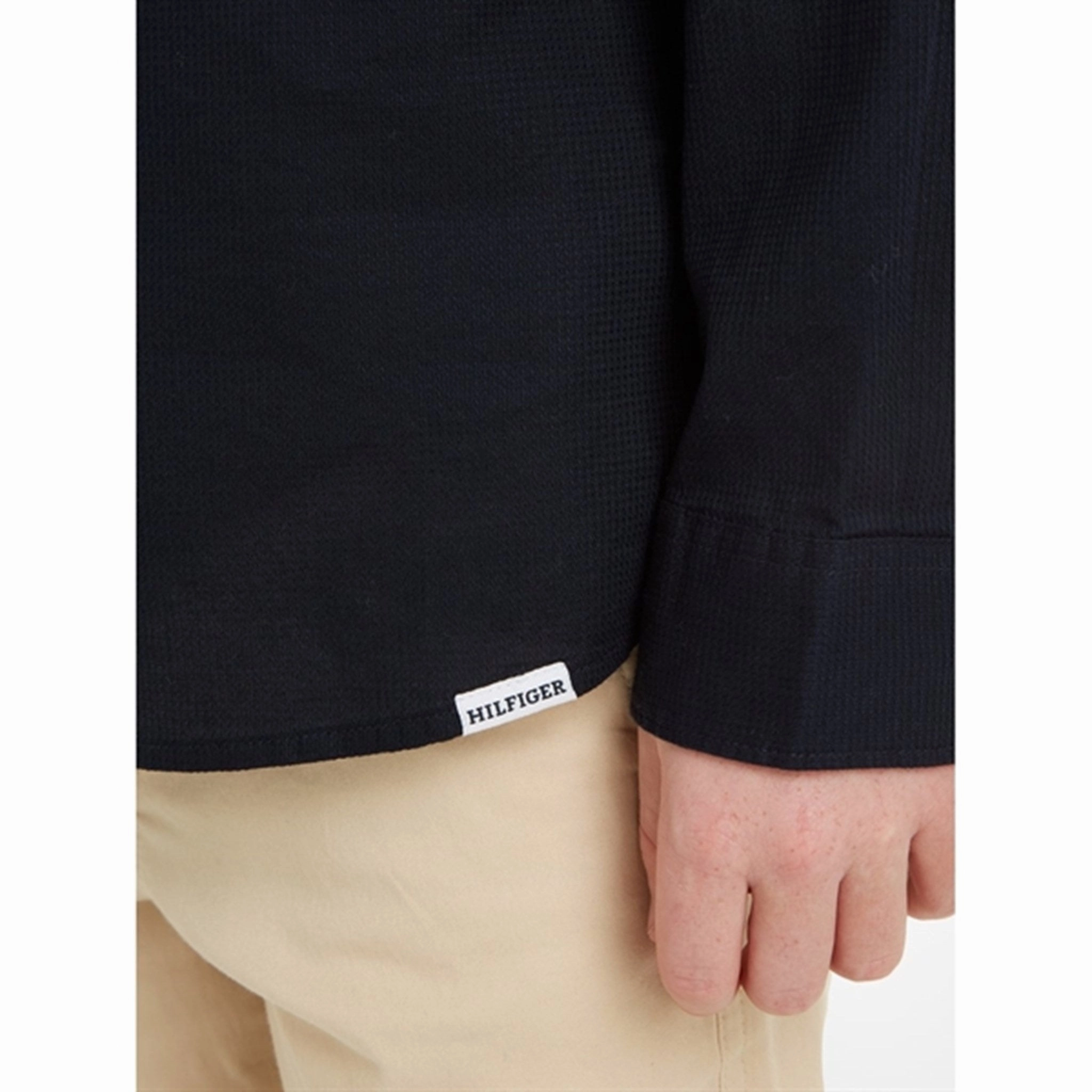 Contemporary Design Outdoor Adventure Tommy Hilfiger Solid Waffle Shirt Desert Sky