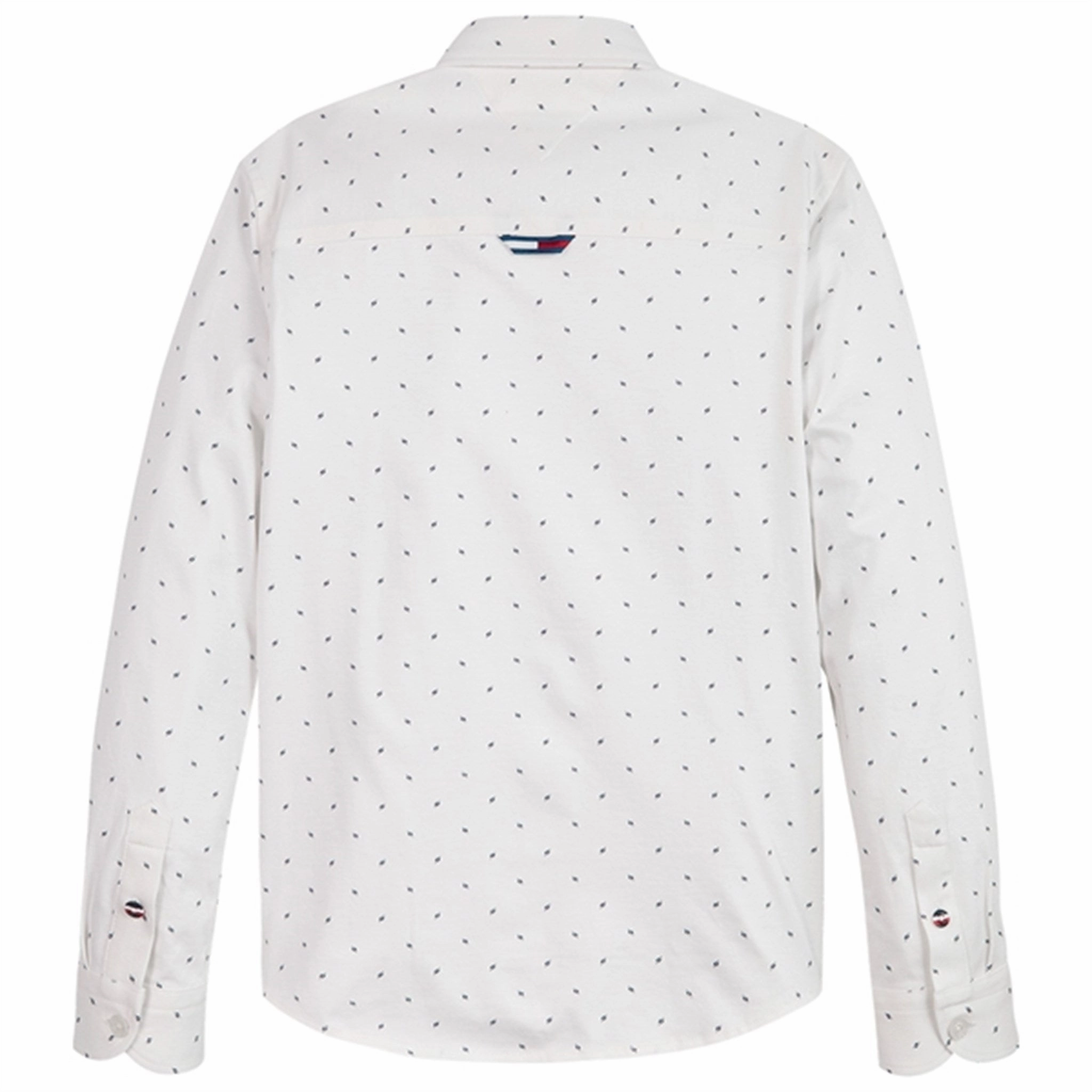 Professional Look Neutral Toned Stitching Tommy Hilfiger Str. Jersey Mini AOP Shirt White