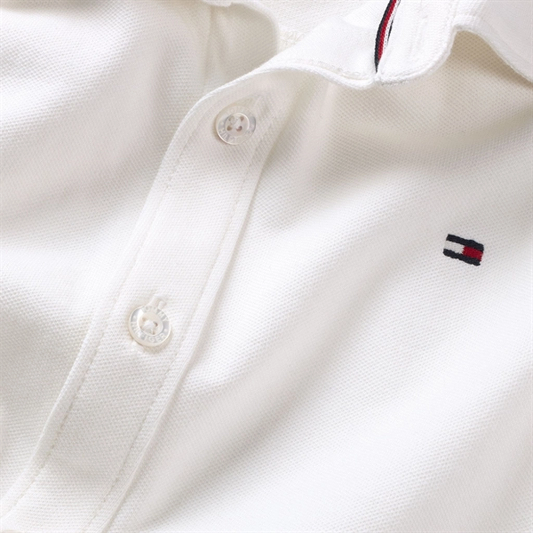 Tommy Hilfiger Stretch Pique Shirt White Trend-Driven Country Charm