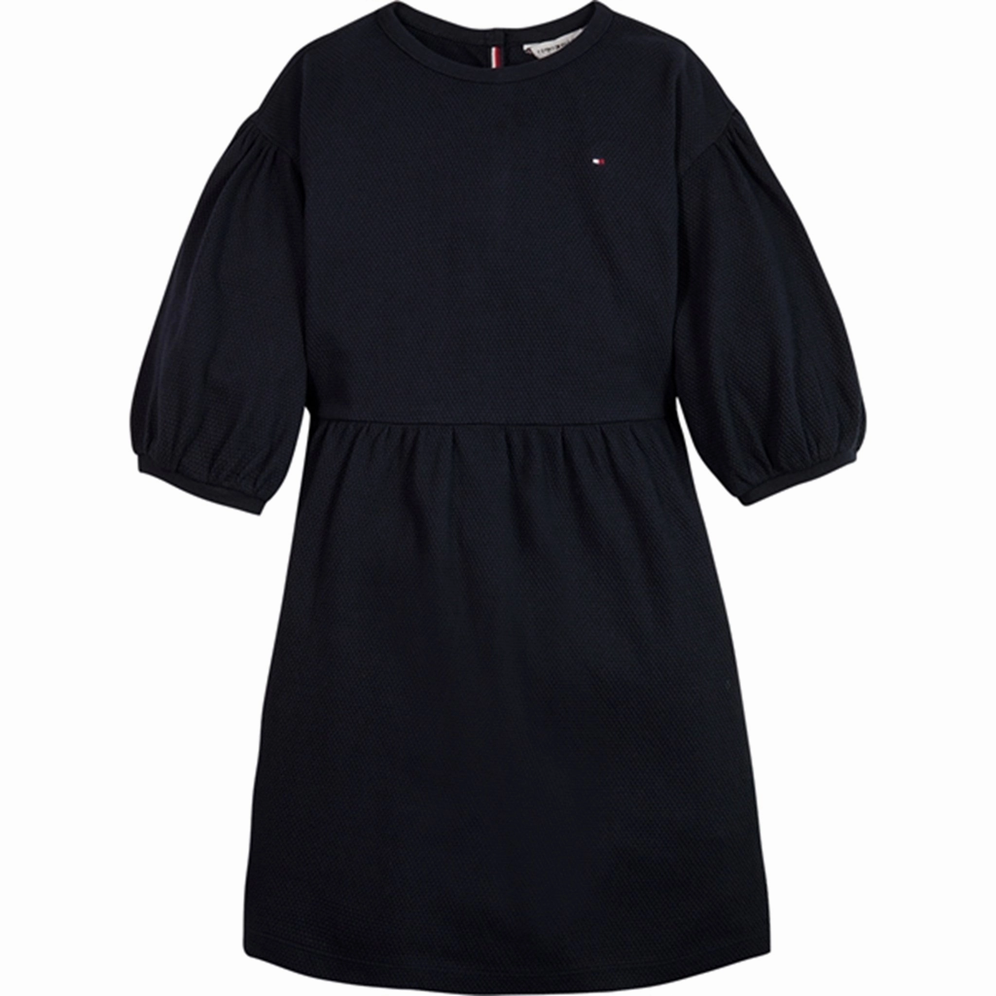 breathable-mesh Flare Swing Tommy Hilfiger Structured Knit Dress Desert Sky
