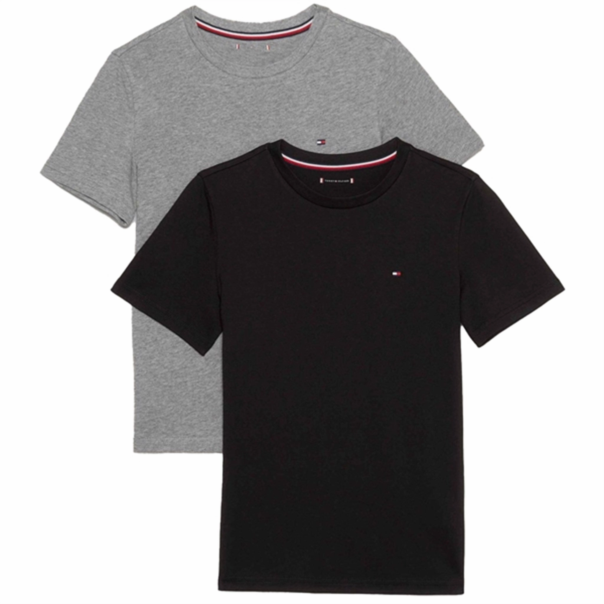Men's Tommy Hilfiger T-Shirt 2-Pack Light Grey Ht / Black