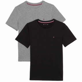 Tommy Hilfiger T-Shirt 2-Pack Light Grey Ht / Black mix and match Easy Care